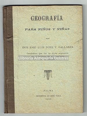 Imagen del vendedor de Geografa para nios y nias. a la venta por Llibreria Antiquria Delstres