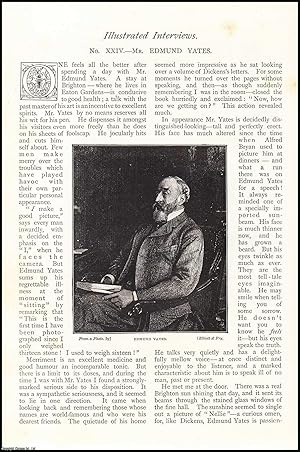 Immagine del venditore per Mr Edmund Yates, artist. Illustrated Interview. An uncommon original article from The Strand Magazine, 1893. venduto da Cosmo Books