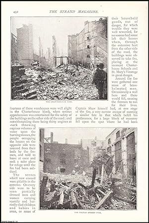Bild des Verkufers fr The Wood Street Fire (Messrs. Rylands Premises) ; The Paternoster Row Fire ; The Queen Victoria Street Fire ; The Charterhouse Fire & more : Great London Fires. An uncommon original article from The Strand Magazine, 1893. zum Verkauf von Cosmo Books