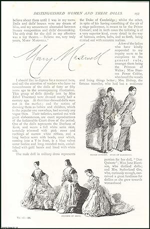 Image du vendeur pour Distinguished Women and Their Dolls. An uncommon original article from The Strand Magazine, 1894. mis en vente par Cosmo Books