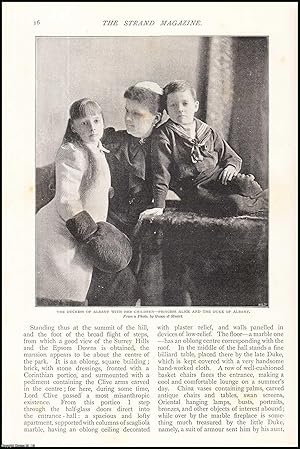 Immagine del venditore per H. R. H. The Duchess of Albany. An uncommon original article from The Strand Magazine, 1895. venduto da Cosmo Books