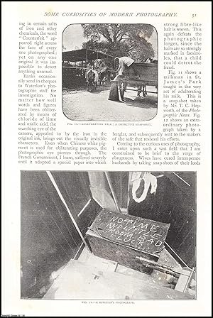 Imagen del vendedor de Root of a murdered woman's hair ; Corpuscles of human blood ; the Decapitated Mule ; a Submarine Explosion ; a bogus mirage ; an image from the eye of a beetle & more : Some Curiosities of Modern Photography. A complete 2 part uncommon original article from The Strand Magazine, 1895. a la venta por Cosmo Books