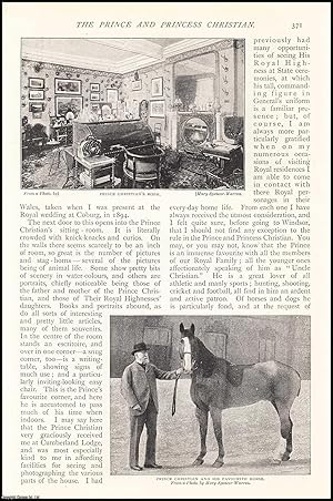 Seller image for The Prince and Princess Christian, Cumberland Lodge, Windsor. An uncommon original article from The Strand Magazine, 1895. for sale by Cosmo Books