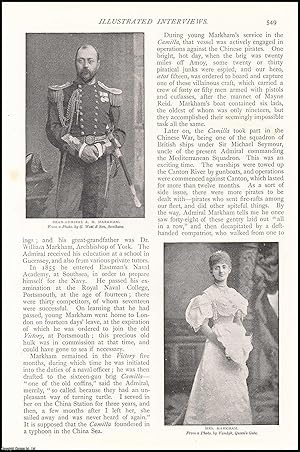 Imagen del vendedor de Rear-Admiral A.H. Markham, R.N., F.R.G.S. Illustrated Interview. An uncommon original article from The Strand Magazine, 1895. a la venta por Cosmo Books