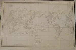 Mappemonde ou Carte réduite des parties connues du Globe pour servir au Voyage de La Pérouse, fai...