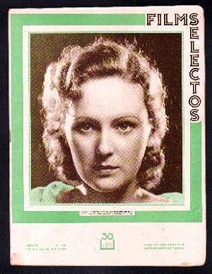 REVISTA FILMS SELECTOS. AÑO IV. Nº 139. 10 DE JUNIO DE 1933. (SUPLEMENTO ARTISTICO).