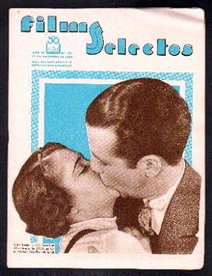 REVISTA FILMS SELECTOS. AÑO IV. Nº 161. 11 DE NOVIEMBRE DE 1933. (SUPLEMENTO ARTISTICO).