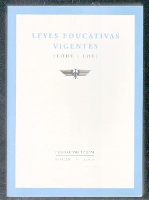 Seller image for LEYES EDUCATIVAS VIGENTES. LODE Y LOE. for sale by Librera Raimundo