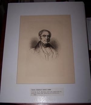 Etched Portrait of Daniel Francois Esprit Auber from an engraving by Hedouin after the painting b...