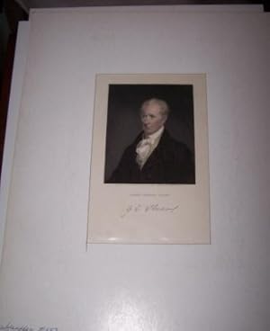 Immagine del venditore per Hand Colored Engraved Portrait of Gilbert Charles Stuart engraved by Asher Brown Durand from Sarah Goodrich's original Miniature Portrait of Gilbert Charles Stuart, Painter of George Washington's Portrait venduto da Antiquarian Bookshop