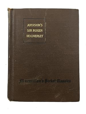 Seller image for Sir Roger de Coverley Papers Essays From the Spectator by Addison and Steele: (Macmillan's Pocket Classics) for sale by Friends of the Curtis Memorial Library
