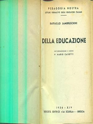 Bild des Verkufers fr Della educazione zum Verkauf von Librodifaccia