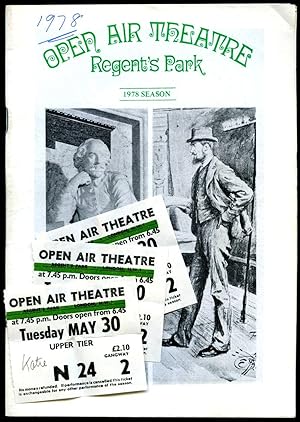 Imagen del vendedor de A Midsummer Night's Dream: Souvenir Theatre Programme Performed at Open Air Theatre, Regent's Park, London a la venta por Little Stour Books PBFA Member