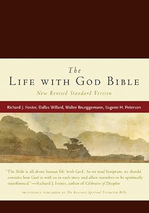 Seller image for NRSV, The Life with God Bible, Compact, Italian Leather, Burgundy (Hardcover) for sale by Grand Eagle Retail