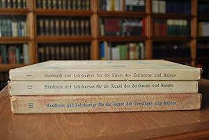 Imagen del vendedor de Handbuch und Lehrkursus fr die Kunst des Zeichnens und Malens. Band 1: Grundlagen der Technik und Komposition, Teile 1 - 6; Band 2: Die Landschaft in Zeichnung und Malerei. Teile 1 - 7; Band 3: Die Gebrauchsgraphik und Reklame. Teile 1 - 8. Es fehlt der Band 4 (Karikaturzeichnen). a la venta por Gppinger Antiquariat