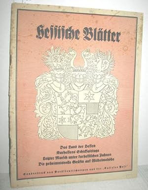 Bild des Verkufers fr Hessische Bltter Heft 1 zum Verkauf von Antiquariat Zinnober