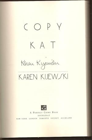 Imagen del vendedor de Copy Kat a la venta por The Book Collector, Inc. ABAA, ILAB