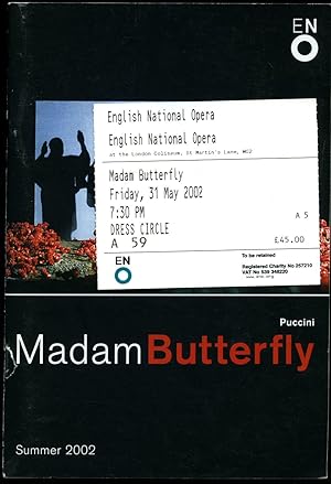 Seller image for Madam Butterfly: Souvenir Theatre Programme Performed by English National Opera at the London Coliseum, St. Martin's Lane, London + Dress Circle Tickets for sale by Little Stour Books PBFA Member