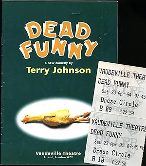 Image du vendeur pour Dead Funny: Souvenir Theatre Programme Performed at Vaudeville Theatre, Stand, London + Tickets mis en vente par Little Stour Books PBFA Member