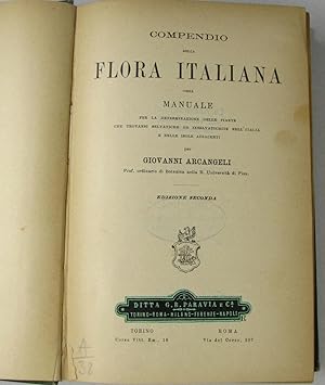 Bild des Verkufers fr Compendio della Flora Italiana ossia Manuale, zum Verkauf von Versandantiquariat Hbald