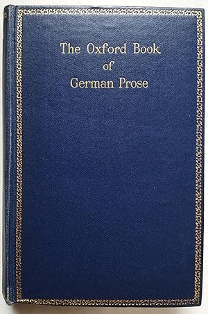 Seller image for Das Oxforder Buch Deutscher Prosa von Luther bis Rilke for sale by Shoestring Collectibooks