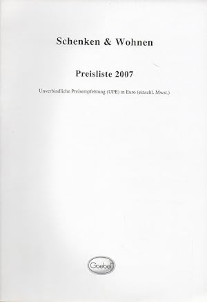 Schenken & Wohnen Preisliste 2007