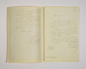 Imagen del vendedor de 2 eigenh. Briefe m. Unterschrift. a la venta por Versandantiquariat Wolfgang Friebes