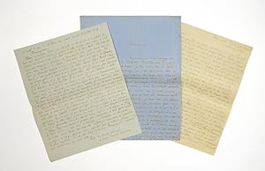 Seller image for 3 eigenh. Briefe m. Unterschrift. for sale by Versandantiquariat Wolfgang Friebes