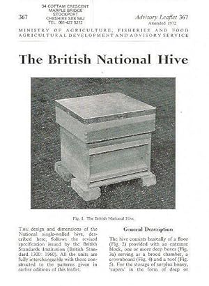 The British National Hive. Advisory Leaflet No. 367.