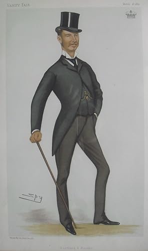 Bild des Verkufers fr Portrait of Montrose, entitled "Scotland & Racing", Full Length wearing top hat, by Spy. zum Verkauf von R.G. Watkins Books and Prints