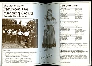 Seller image for Far From the Madding Crowd: Souvenir Theatre Programme Performed at Orchard Theatre, South West for sale by Little Stour Books PBFA Member