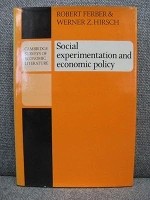 Bild des Verkufers fr Social Experimentation and Economic Policy zum Verkauf von PsychoBabel & Skoob Books
