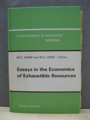 Bild des Verkufers fr Essays in the Economics of Exhaustible Resources (Contributions to Economic Analysis) zum Verkauf von PsychoBabel & Skoob Books