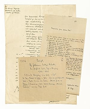 Imagen del vendedor de 2 eigenh. Briefe mit U. a la venta por Eberhard Kstler Autographen&Bcher oHG