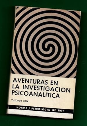 Imagen del vendedor de AVENTURAS EN LA INVESTIGACION PSICOANALITICA. a la venta por Librera DANTE