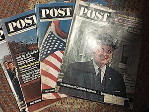 4 Issues of The Saturday Evening Post from 1964