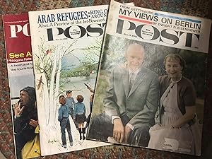 3 Vintage Issues of The Saturday Evening Post