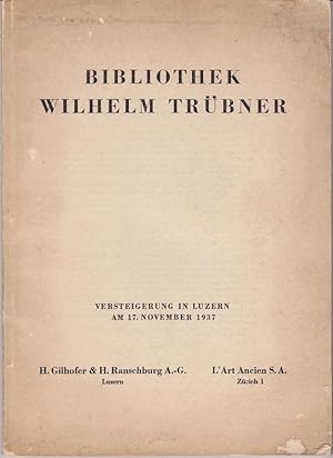 Die Bibliothek des Malers Professor Wilhelm Trubner 1851-1917