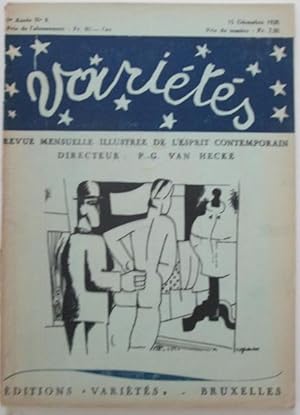 Varietes. Revue Mensuelle Illustree de L'esprit Contemporain. 15 Decembre 1928. 1re Annee No. 8