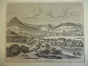 Orig. Holzstich - Reutlingen.