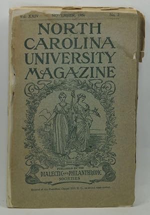 Imagen del vendedor de North Carolina University Magazine, Old Series, Vol. 37, No. 2; New Series, Vol. 24, No. 1 (November 1906) a la venta por Cat's Cradle Books