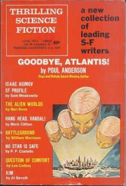 Seller image for THRILLING SCIENCE FICTION: June 1974 for sale by Books from the Crypt