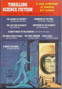 Bild des Verkufers fr THRILLING SCIENCE FICTION: August, Aug. 1973 zum Verkauf von Books from the Crypt