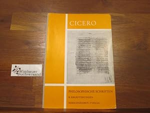 Bild des Verkufers fr Auswahl aus De re publica und anderen philosophischen Schriften; Teil: B., Erluterungen zum Verkauf von Antiquariat im Kaiserviertel | Wimbauer Buchversand