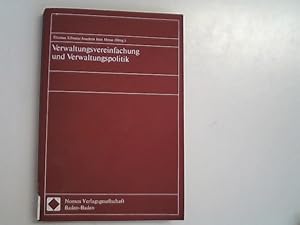 Image du vendeur pour Verwaltungsvereinfachung und Verwaltungspolitik. mis en vente par Antiquariat Bookfarm