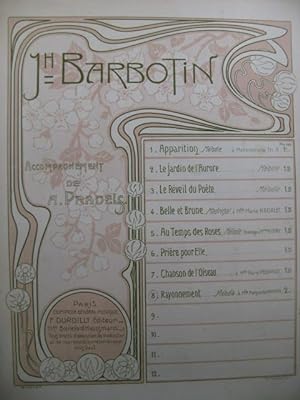 BARBOTIN Joseph Rayonnement Chant Piano