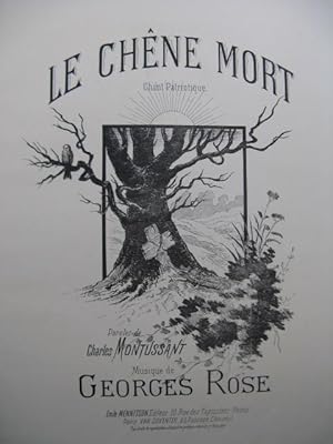 ROSE Georges Le Chêne Mort Chant Piano