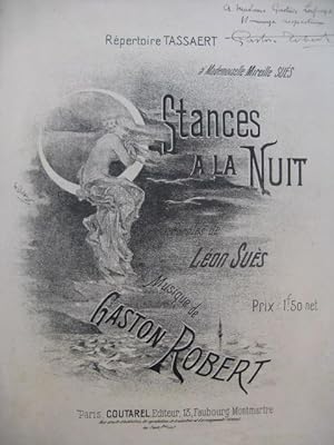 ROBERT Gaston Stances à la Nuit Dédicace Chant Piano