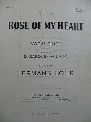 Seller image for LHR Hermann Rose of my Heart Chant Piano 1912 for sale by partitions-anciennes