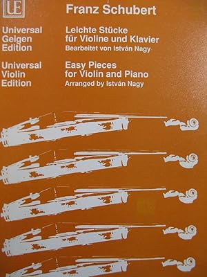 Seller image for SCHUBERT Franz Easy Pieces Violon Piano 1991 for sale by partitions-anciennes